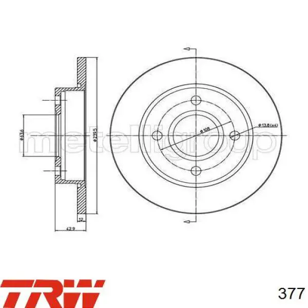 Comprar 377 TRW Kit de montaje de zapatas de freno traseras