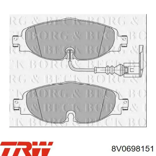 Pastillas de freno delanteras Volkswagen Tiguan 1 5N1, 5N2