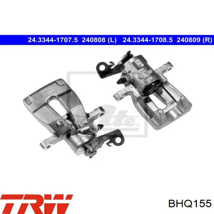 Pinza de freno trasera izquierda TRW BHQ155 precio, desde 57,26 EUR