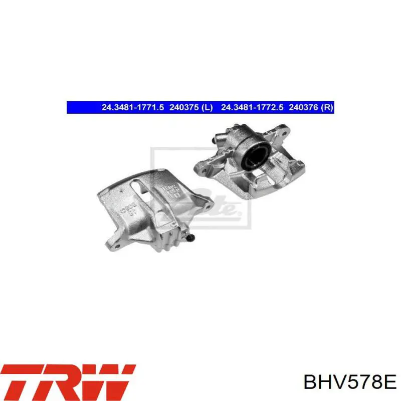 BHV578E TRW pinza de freno delantera izquierda