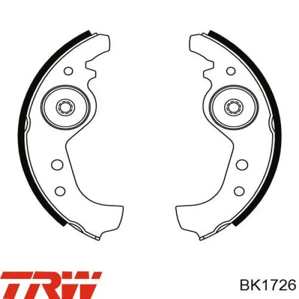 9948233 Fiat/Alfa/Lancia Zapatas de freno de tambor traseras