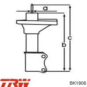 BK1906 TRW zapatas de frenos de tambor traseras