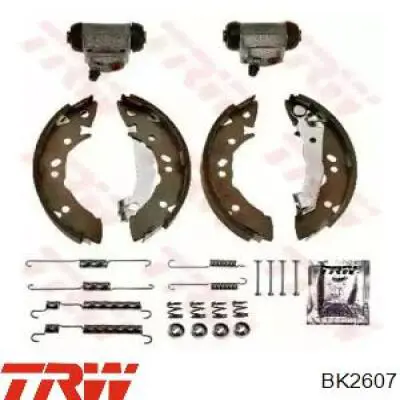 Kit de zapatas de frenos de tambor, con cilindros, completo TRW BK2607 precio, desde 77,16 EUR