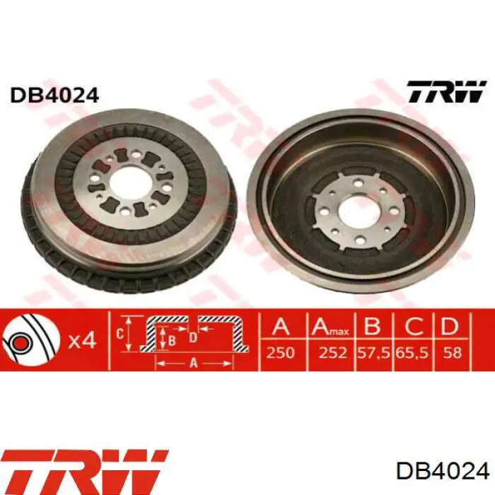 Tambor de freno trasero Rider RD21013502070 precio, desde 61,57 EUR