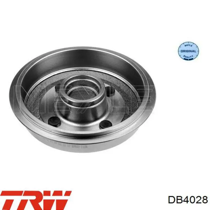 Tambor de freno trasero TRW DB4028