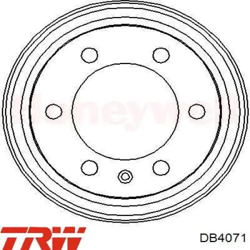 Tambor de freno trasero 14559010 Brembo