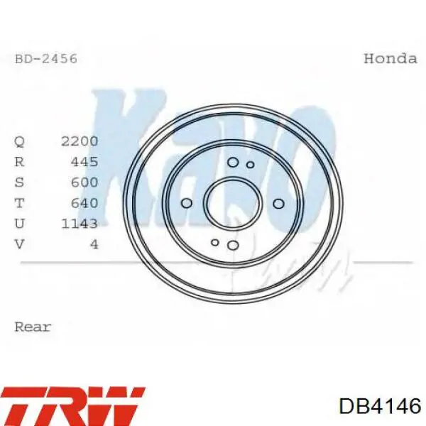 Comprar Tambor de freno trasero Honda Accord IV CB3, CB7