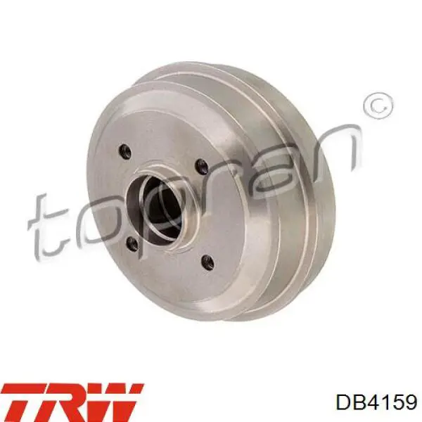 Tambor de freno trasero DB4159 TRW