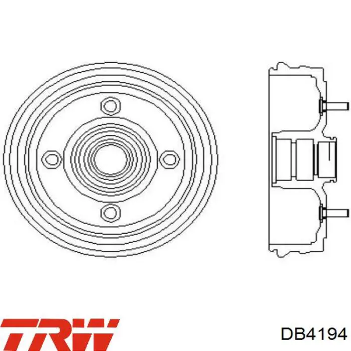 DB4194 TRW freno de tambor trasero