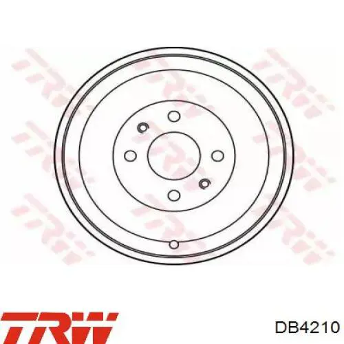 Tambor de freno trasero DB4210 TRW