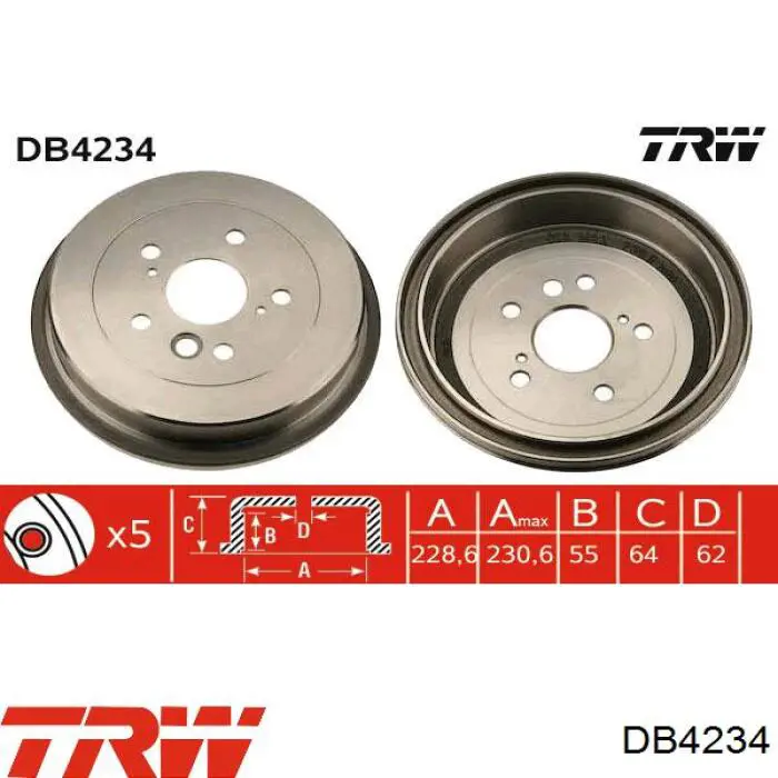 Tambor de freno trasero Delphi BF495 precio, desde 54,12 EUR