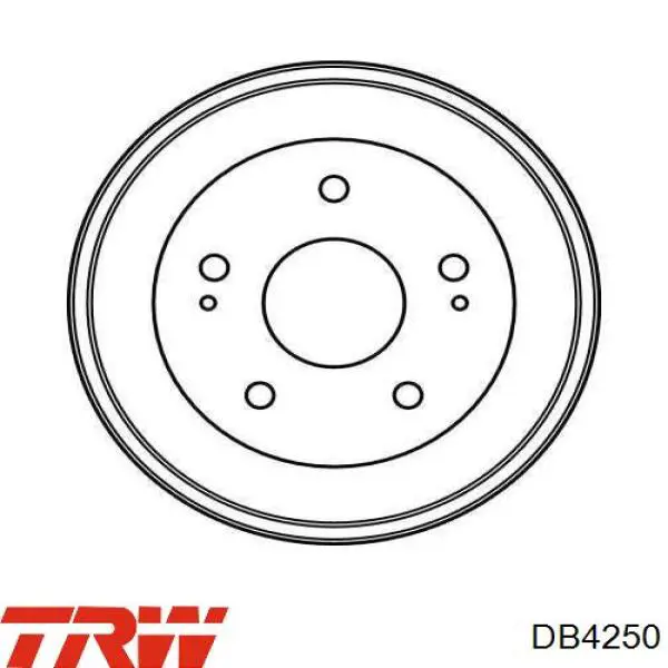 DB4250 TRW freno de tambor trasero