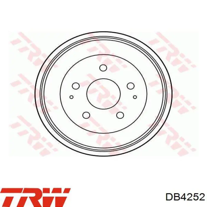 DB4252 TRW freno de tambor trasero