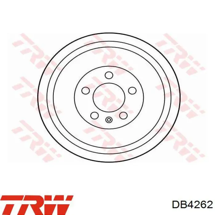 Tambor de freno trasero DB4262 TRW