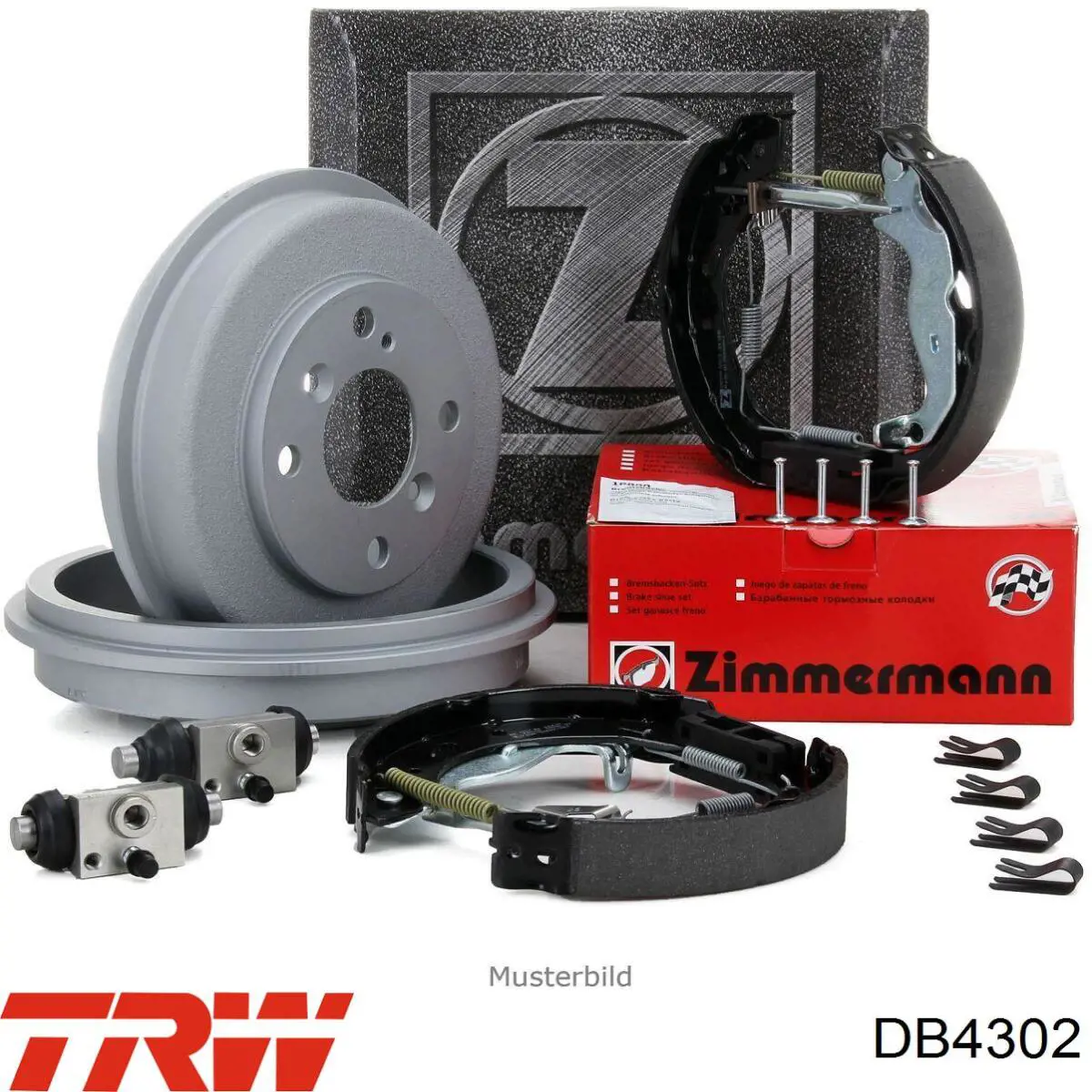 Tambor de freno trasero TRW DB4302