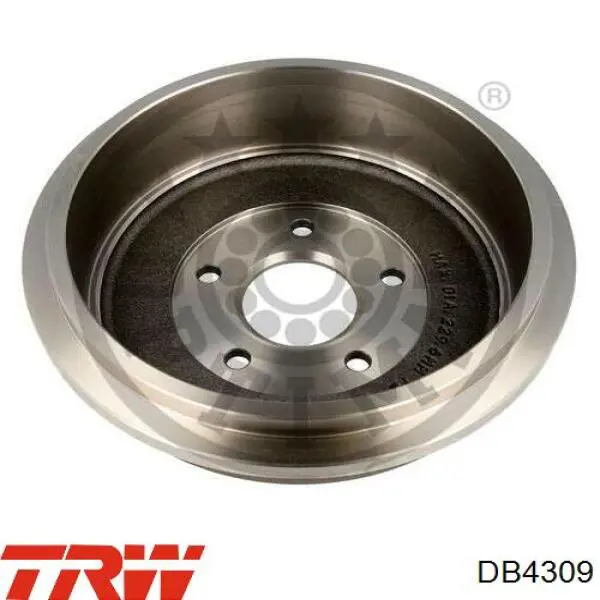 Tambor de freno trasero TRW DB4309