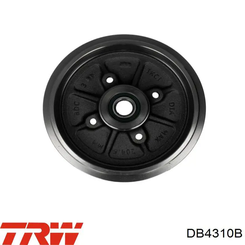 Tambor de freno trasero DB4310B TRW