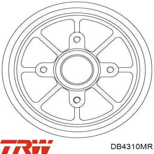 DB4310MR TRW freno de tambor trasero