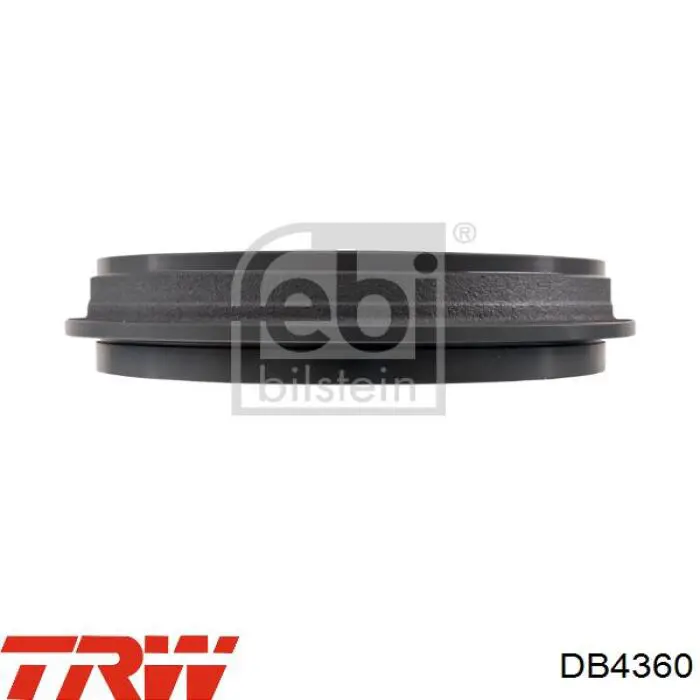 Tambor de freno trasero DB4360 TRW