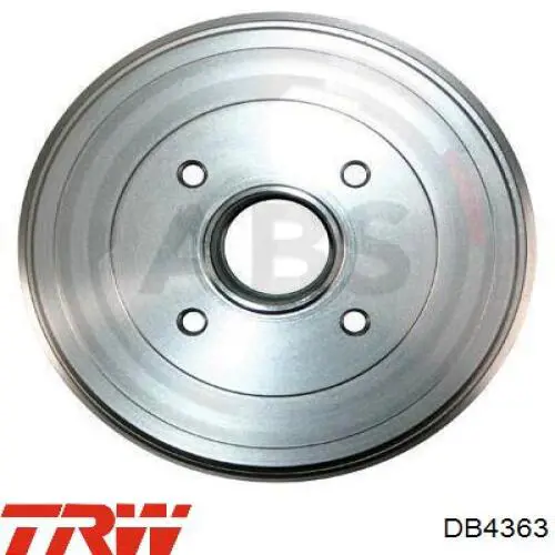 Tambor de freno trasero TRW DB4363