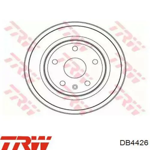 Tambor de freno trasero para Opel Zafira (F75)