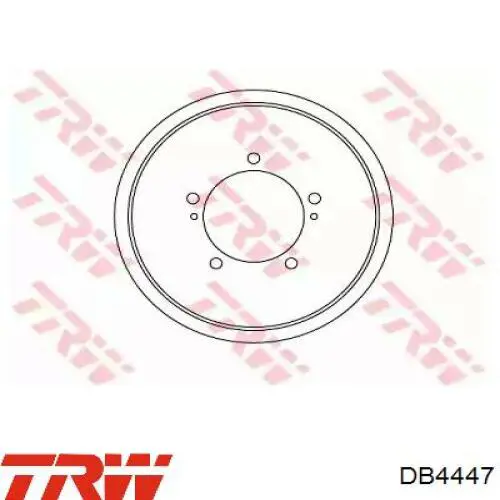 Tambor de freno trasero TRW DB4447 precio, desde 80,18 EUR