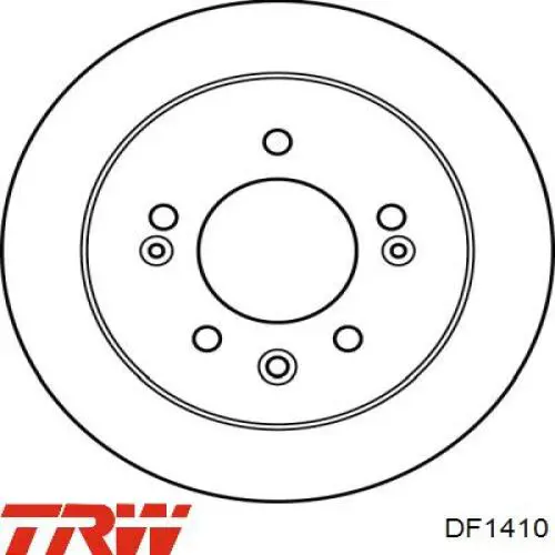 Disco de freno trasero MB500556 Mitsubishi