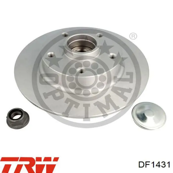 Disco de freno delantero TRW DF1431