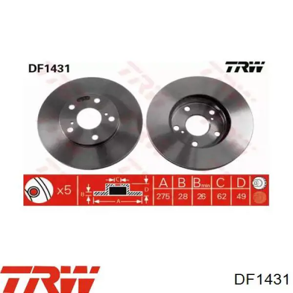DF1431 TRW Discos