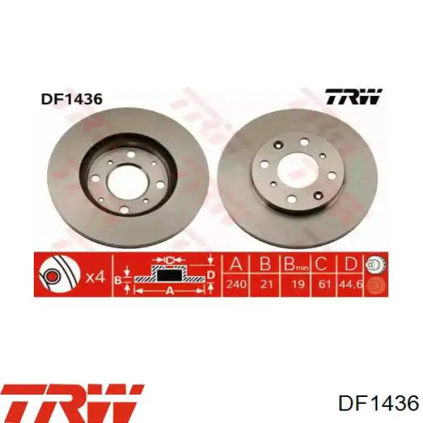 DF1436 TRW Discos