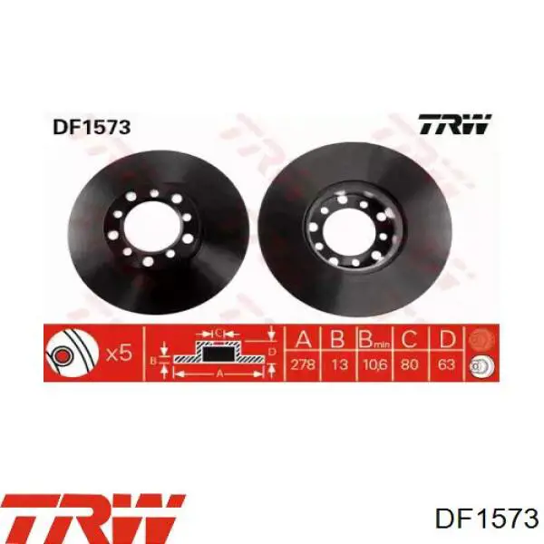 Comprar 82B0736 Ridex Freno de disco delantero