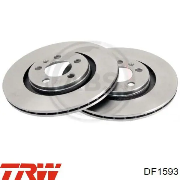Disco de freno delantero TRW DF1593