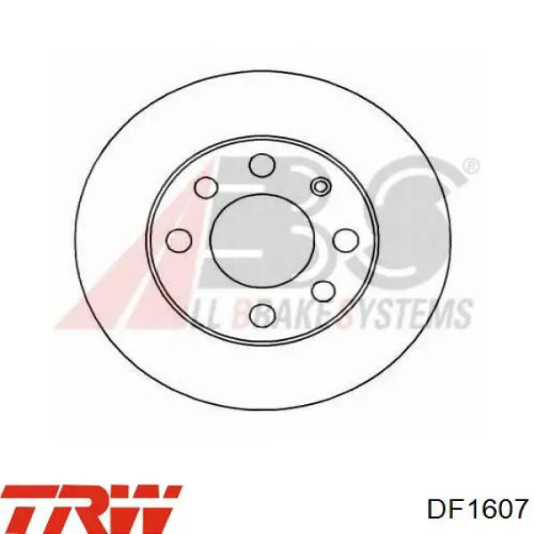 Disco de freno DF1607 TRW