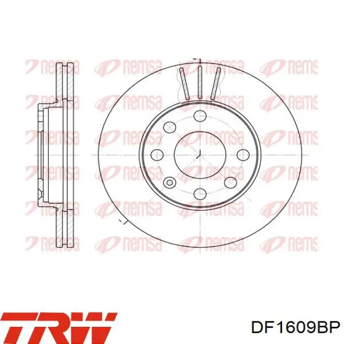 Freno de disco delantero Opel Astra 51, 52, F35, M35
