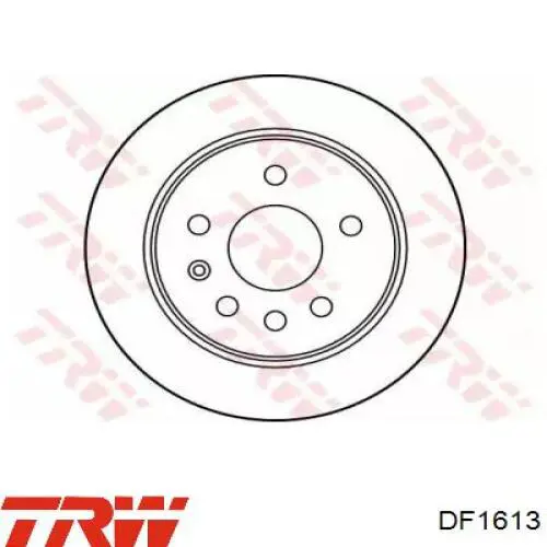 Disco de freno trasero DF1613 TRW