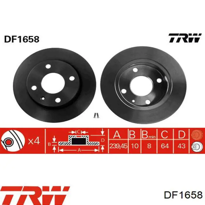 08516476 Brembo freno de disco delantero