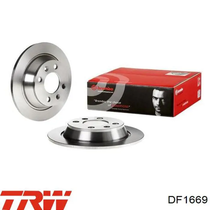 Comprar DF1669 TRW Disco de freno trasero