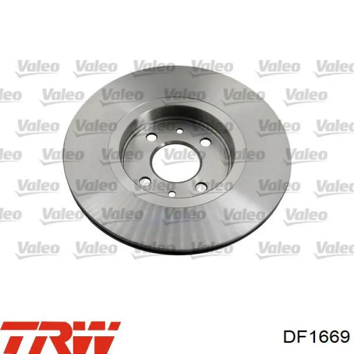 Disco de freno trasero DF1669 TRW
