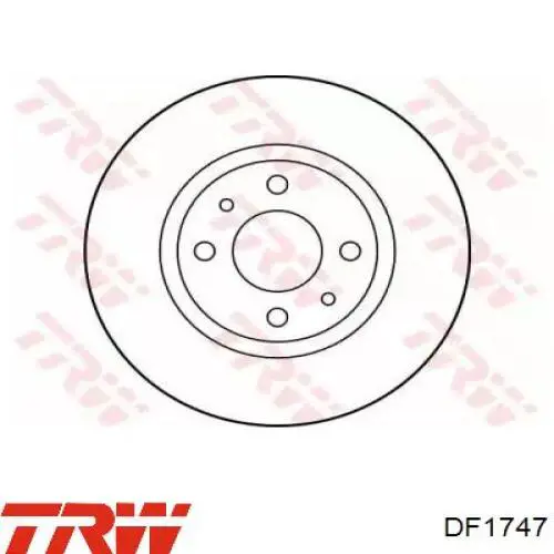 Comprar DF1747 TRW Freno de disco delantero