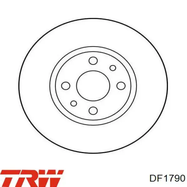 Comprar DF1790 TRW Disco de freno trasero