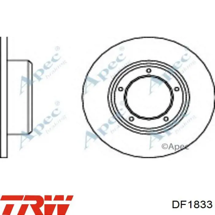 Comprar DF1833 TRW Freno de disco delantero