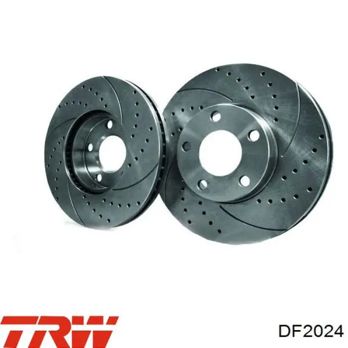 Disco de freno delantero TRW DF2024