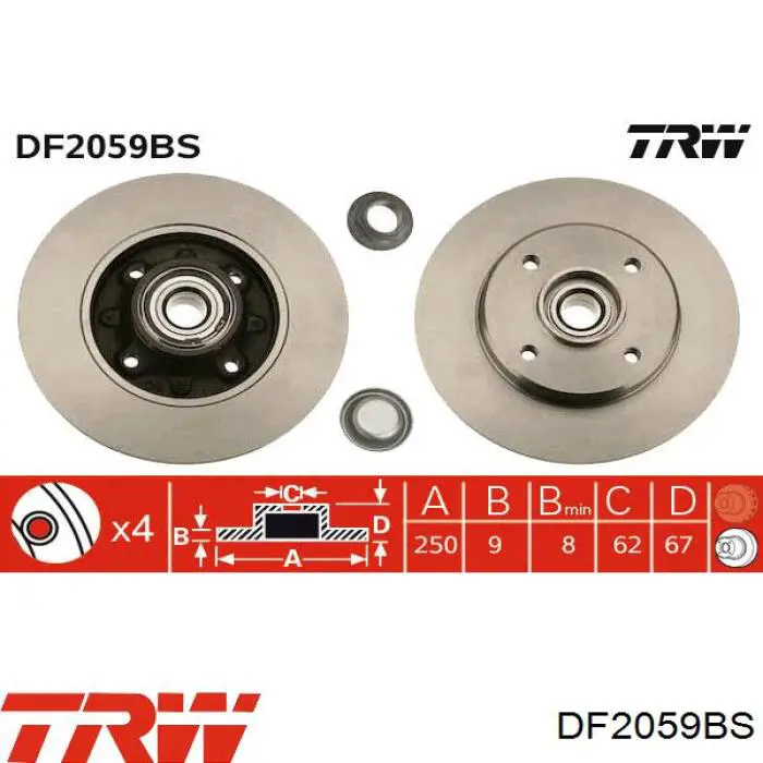 Frenos traseros Bremsi CD7560S