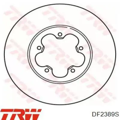 Frenos delanteros TRW DF2389S precio, desde 36,14 EUR