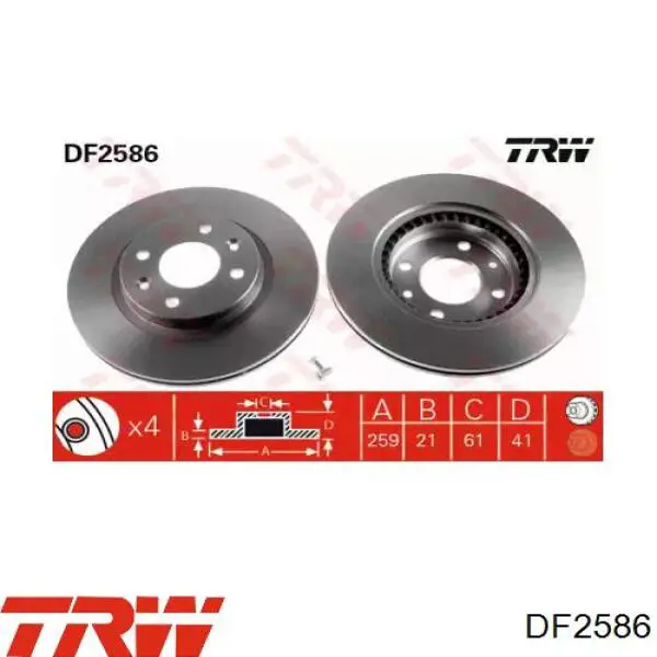 DF2586 TRW Discos