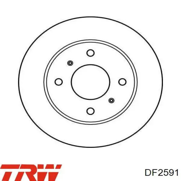 DF2591 TRW freno de disco delantero