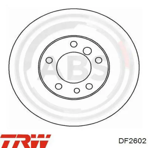 DF2602 TRW freno de disco delantero