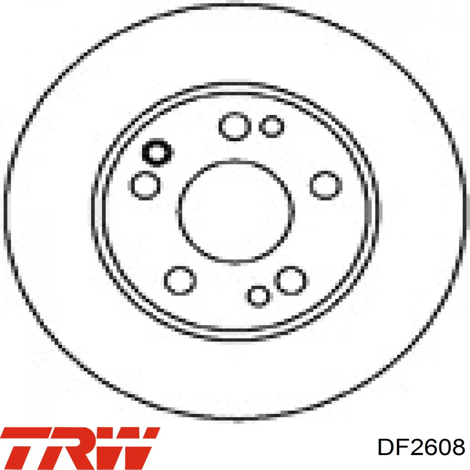 Frenos delanteros TRW DF2608 precio, desde 51,81 EUR