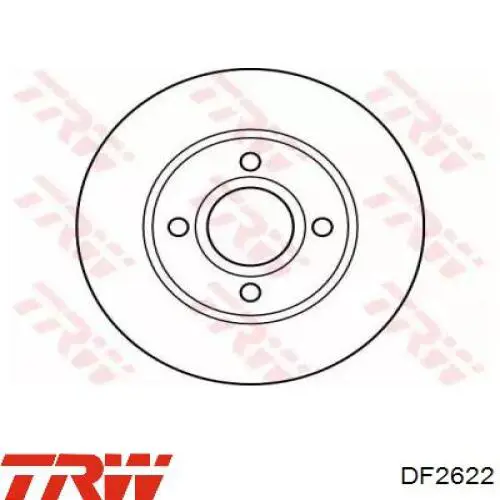 DF2622 TRW freno de disco delantero