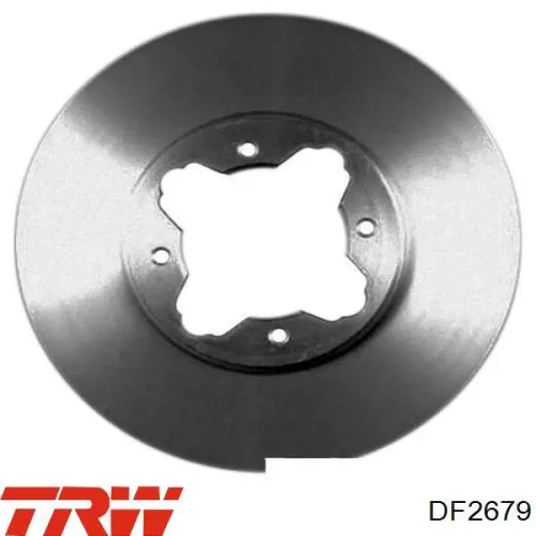 Disco de freno delantero TRW DF2679